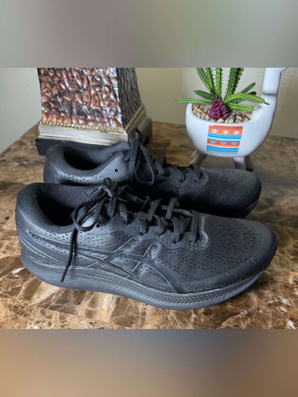 Asics Women's All-Black Athletic Running Shoes